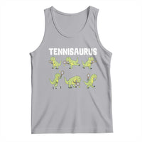 Funny Prehistoric Dinosaur Tennis Player Tank Top Gift For Tennis Fans - Wonder Print Shop