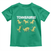 Funny Prehistoric Dinosaur Tennis Player Toddler T Shirt Gift For Tennis Fans - Wonder Print Shop