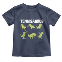 Funny Prehistoric Dinosaur Tennis Player Toddler T Shirt Gift For Tennis Fans - Wonder Print Shop