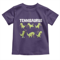 Funny Prehistoric Dinosaur Tennis Player Toddler T Shirt Gift For Tennis Fans - Wonder Print Shop