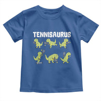 Funny Prehistoric Dinosaur Tennis Player Toddler T Shirt Gift For Tennis Fans - Wonder Print Shop