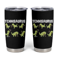 Funny Prehistoric Dinosaur Tennis Player Tumbler Cup Gift For Tennis Fans - Wonder Print Shop