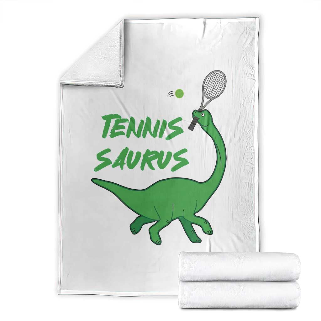 Funny Tennis Dinosaur Tennis Lover Throw Blanket Gift For Tennis Fans - Wonder Print Shop