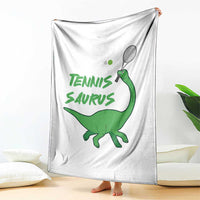 Funny Tennis Dinosaur Tennis Lover Throw Blanket Gift For Tennis Fans - Wonder Print Shop