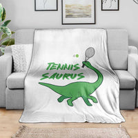 Funny Tennis Dinosaur Tennis Lover Throw Blanket Gift For Tennis Fans - Wonder Print Shop