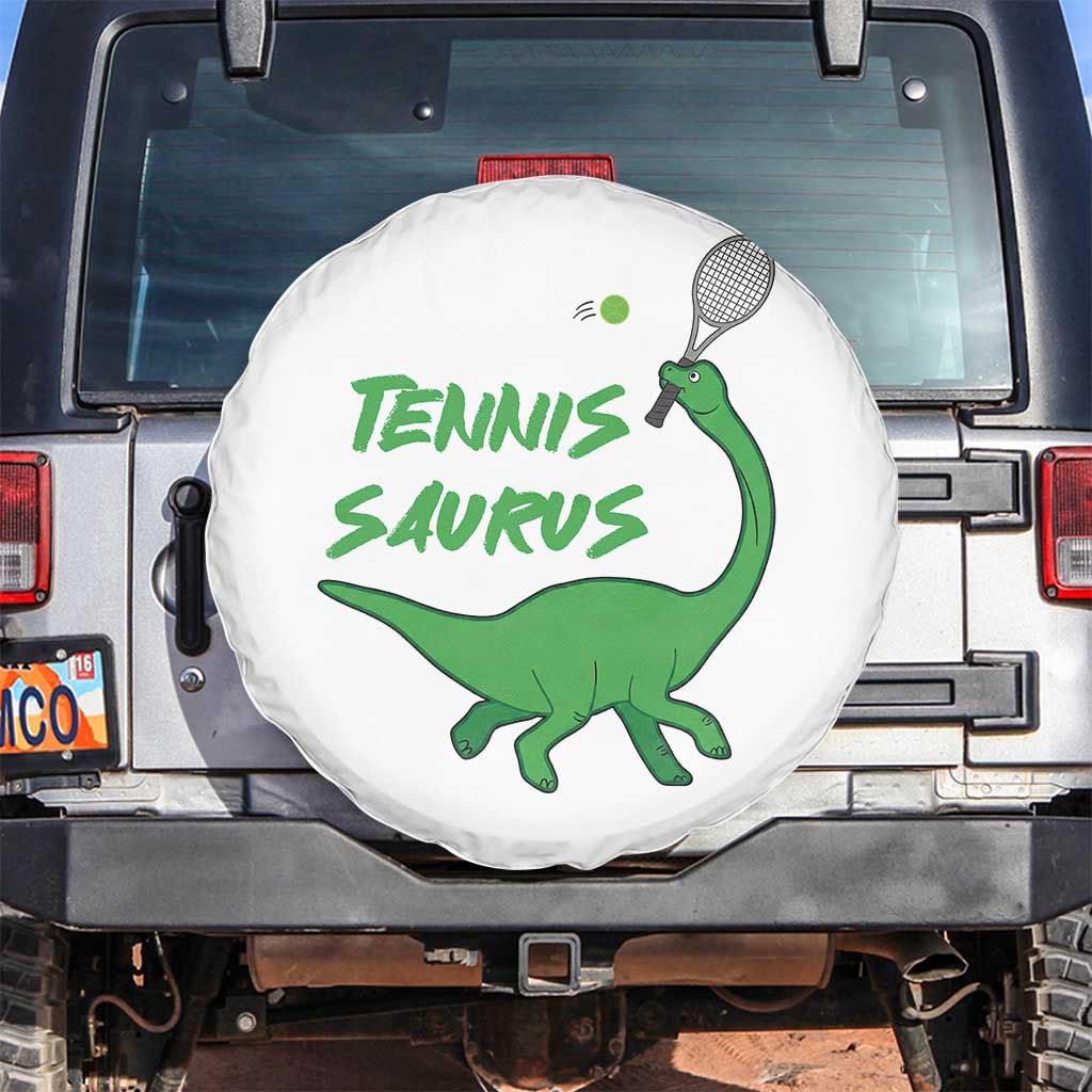 Funny Tennis Dinosaur Tennis Lover Spare Tire Cover Gift For Tennis Fans - Wonder Print Shop