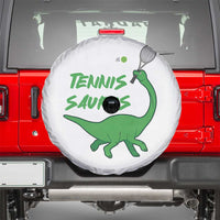 Funny Tennis Dinosaur Tennis Lover Spare Tire Cover Gift For Tennis Fans - Wonder Print Shop