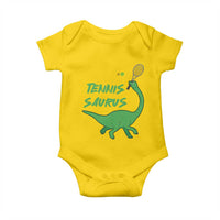 Funny Tennis Dinosaur Tennis Lover Baby Onesie Gift For Tennis Fans - Wonder Print Shop
