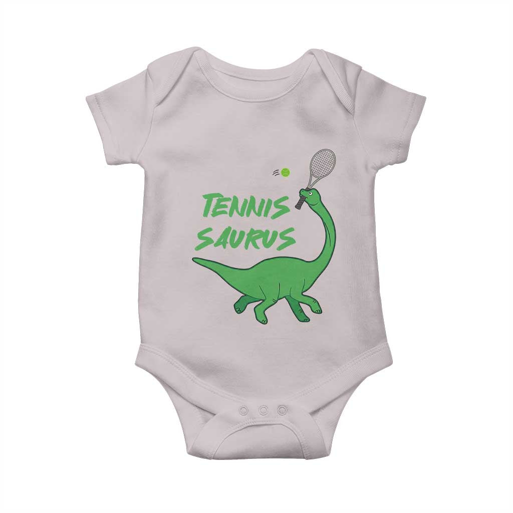 Funny Tennis Dinosaur Tennis Lover Baby Onesie Gift For Tennis Fans - Wonder Print Shop