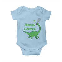 Funny Tennis Dinosaur Tennis Lover Baby Onesie Gift For Tennis Fans - Wonder Print Shop