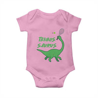 Funny Tennis Dinosaur Tennis Lover Baby Onesie Gift For Tennis Fans - Wonder Print Shop