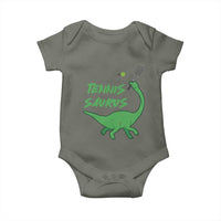 Funny Tennis Dinosaur Tennis Lover Baby Onesie Gift For Tennis Fans - Wonder Print Shop