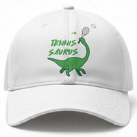 Funny Tennis Dinosaur Tennis Lover Baseball Cap Gift For Tennis Fans