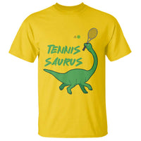 Funny Tennis Dinosaur Tennis Lover T Shirt Gift For Tennis Fans - Wonder Print Shop