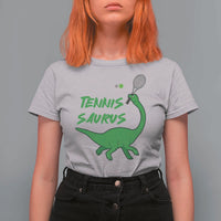 Funny Tennis Dinosaur Tennis Lover T Shirt For Women Gift For Tennis Fans - Wonder Print Shop