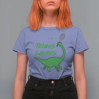 Funny Tennis Dinosaur Tennis Lover T Shirt For Women Gift For Tennis Fans - Wonder Print Shop