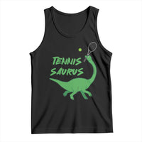 Funny Tennis Dinosaur Tennis Lover Tank Top Gift For Tennis Fans - Wonder Print Shop