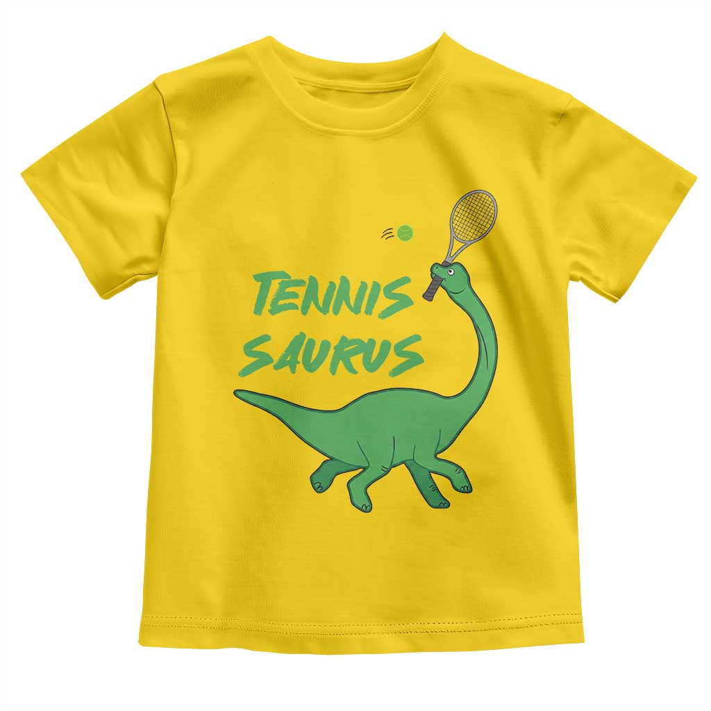 Funny Tennis Dinosaur Tennis Lover Toddler T Shirt Gift For Tennis Fans - Wonder Print Shop