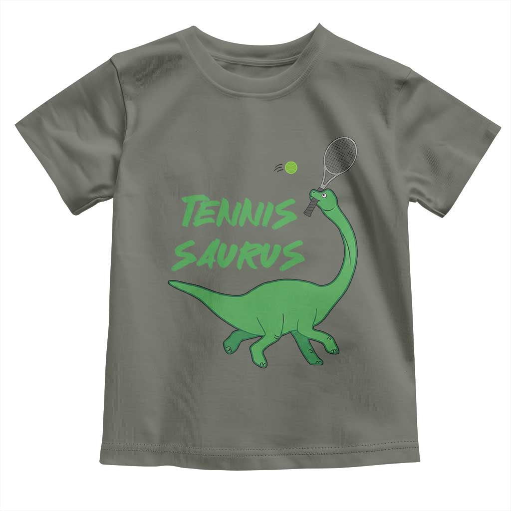 Funny Tennis Dinosaur Tennis Lover Toddler T Shirt Gift For Tennis Fans - Wonder Print Shop
