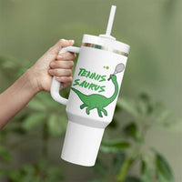 Funny Tennis Dinosaur Tennis Lover Tumbler With Handle Gift For Tennis Fans - Wonder Print Shop