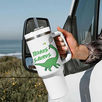Funny Tennis Dinosaur Tennis Lover Tumbler With Handle Gift For Tennis Fans - Wonder Print Shop