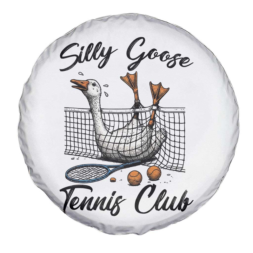Funny Silly Goose Tennis Club Spare Tire Cover Tennis Lover Gift - Wonder Print Shop
