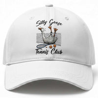 Funny Silly Goose Tennis Club Baseball Cap Tennis Lover Gift