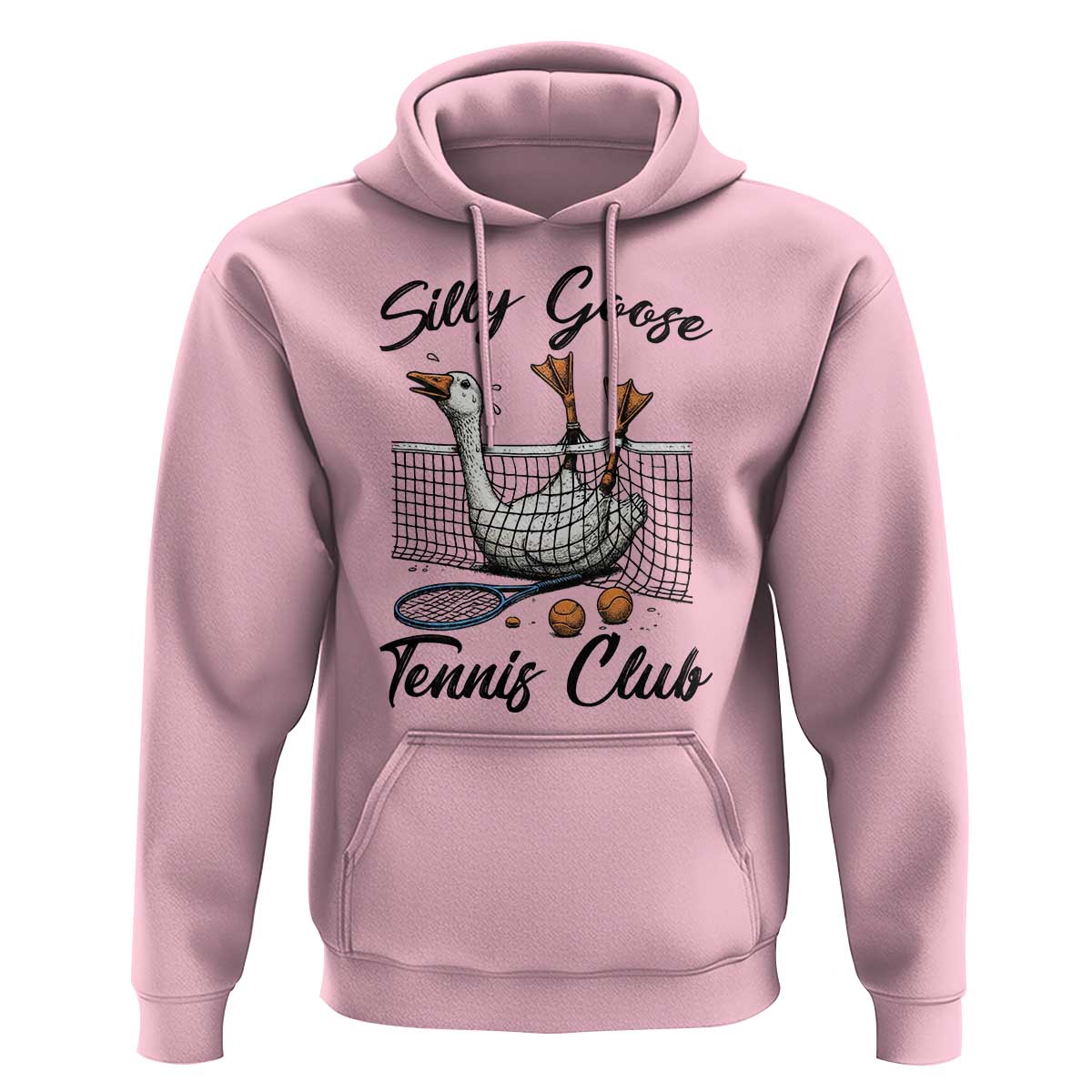 Funny Silly Goose Tennis Club Hoodie Tennis Lover Gift - Wonder Print Shop