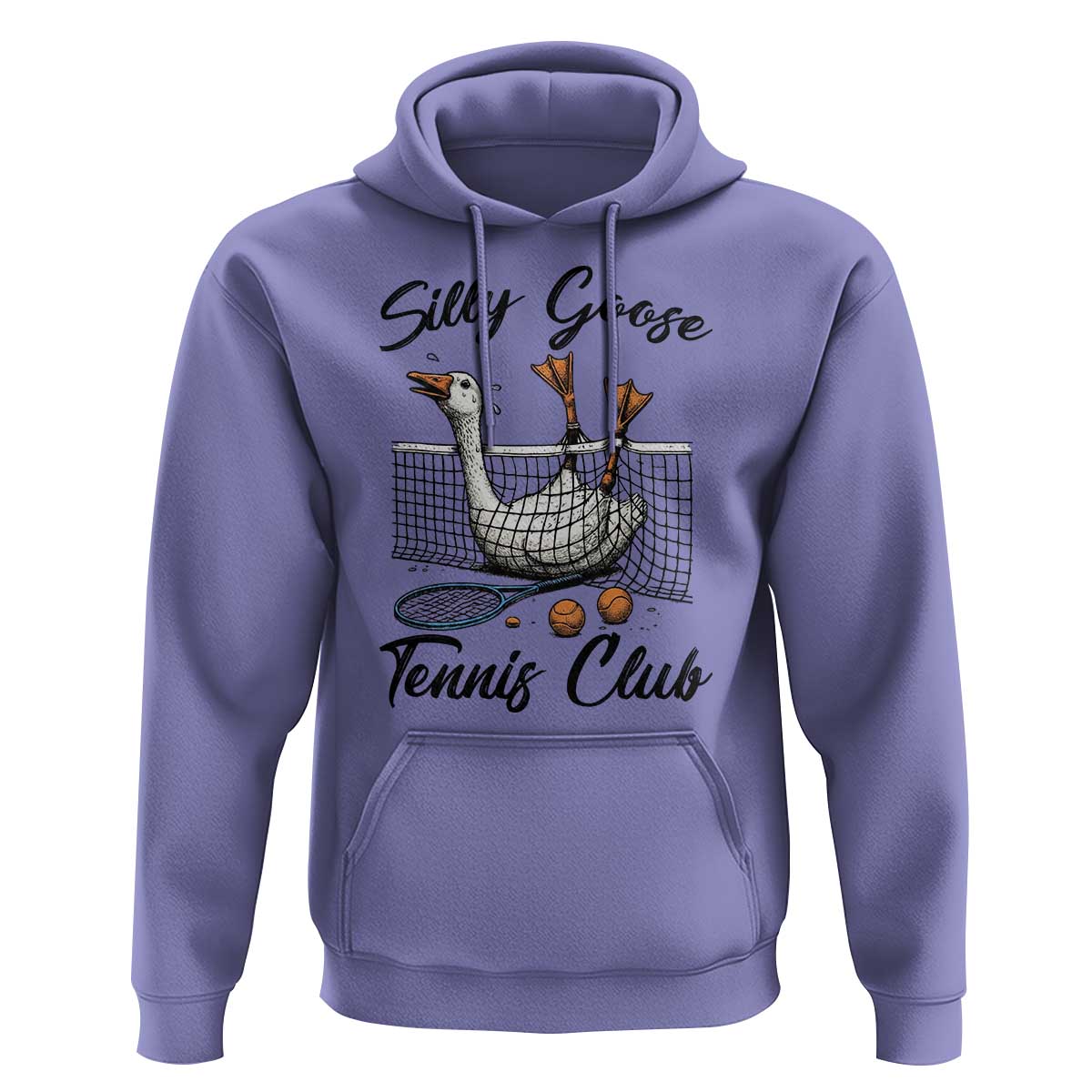 Funny Silly Goose Tennis Club Hoodie Tennis Lover Gift - Wonder Print Shop