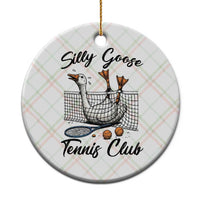 Funny Silly Goose Tennis Club Ceramic Ornament Tennis Lover Gift - Wonder Print Shop