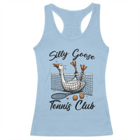 Funny Silly Goose Tennis Club Racerback Tank Top Tennis Lover Gift - Wonder Print Shop