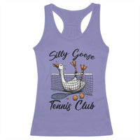 Funny Silly Goose Tennis Club Racerback Tank Top Tennis Lover Gift - Wonder Print Shop