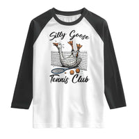 Funny Silly Goose Tennis Club Raglan Shirt Tennis Lover Gift - Wonder Print Shop