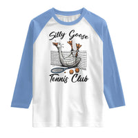 Funny Silly Goose Tennis Club Raglan Shirt Tennis Lover Gift - Wonder Print Shop