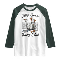 Funny Silly Goose Tennis Club Raglan Shirt Tennis Lover Gift - Wonder Print Shop