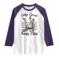 Funny Silly Goose Tennis Club Raglan Shirt Tennis Lover Gift - Wonder Print Shop