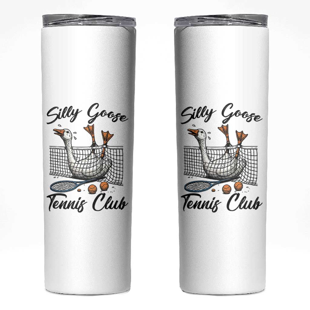 Funny Silly Goose Tennis Club Skinny Tumbler Tennis Lover Gift - Wonder Print Shop