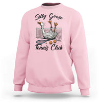Funny Silly Goose Tennis Club Sweatshirt Tennis Lover Gift - Wonder Print Shop