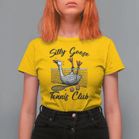 Funny Silly Goose Tennis Club T Shirt For Women Tennis Lover Gift - Wonder Print Shop