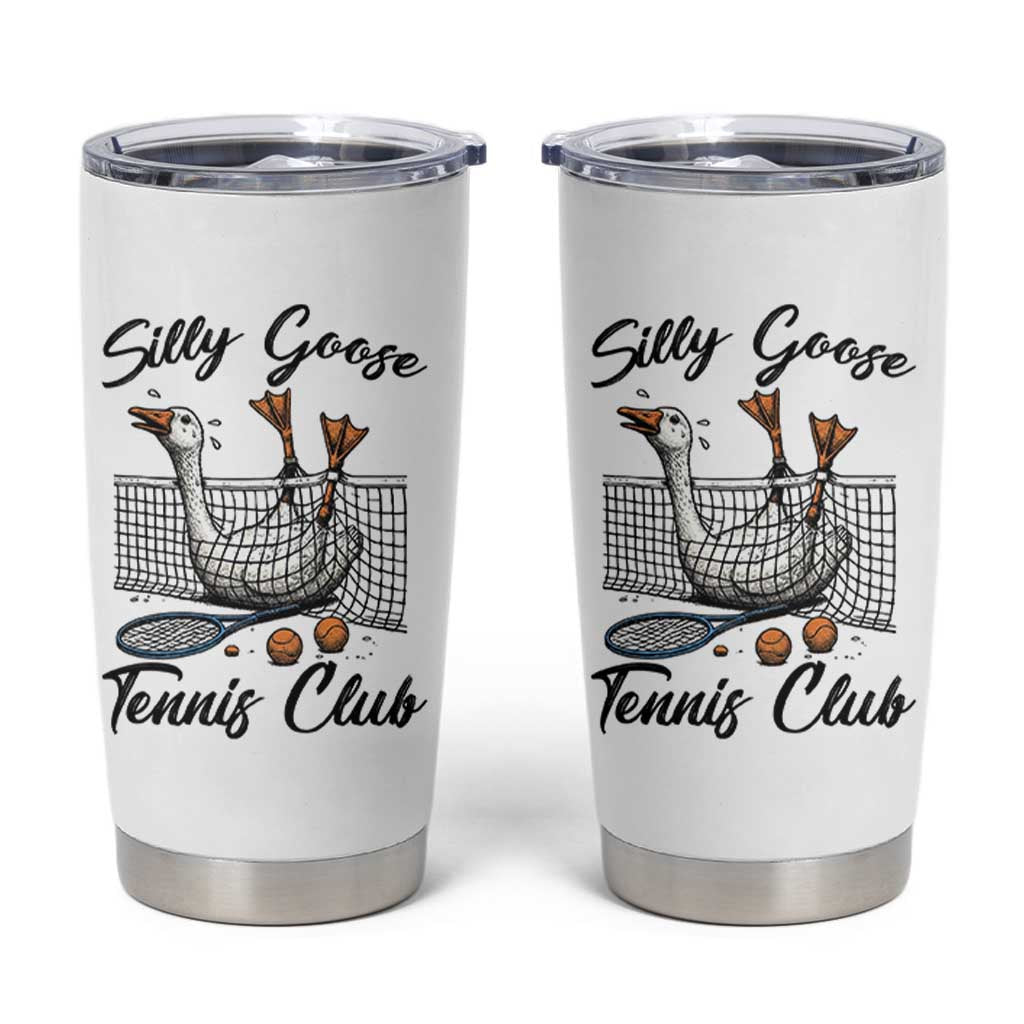 Funny Silly Goose Tennis Club Tumbler Cup Tennis Lover Gift - Wonder Print Shop