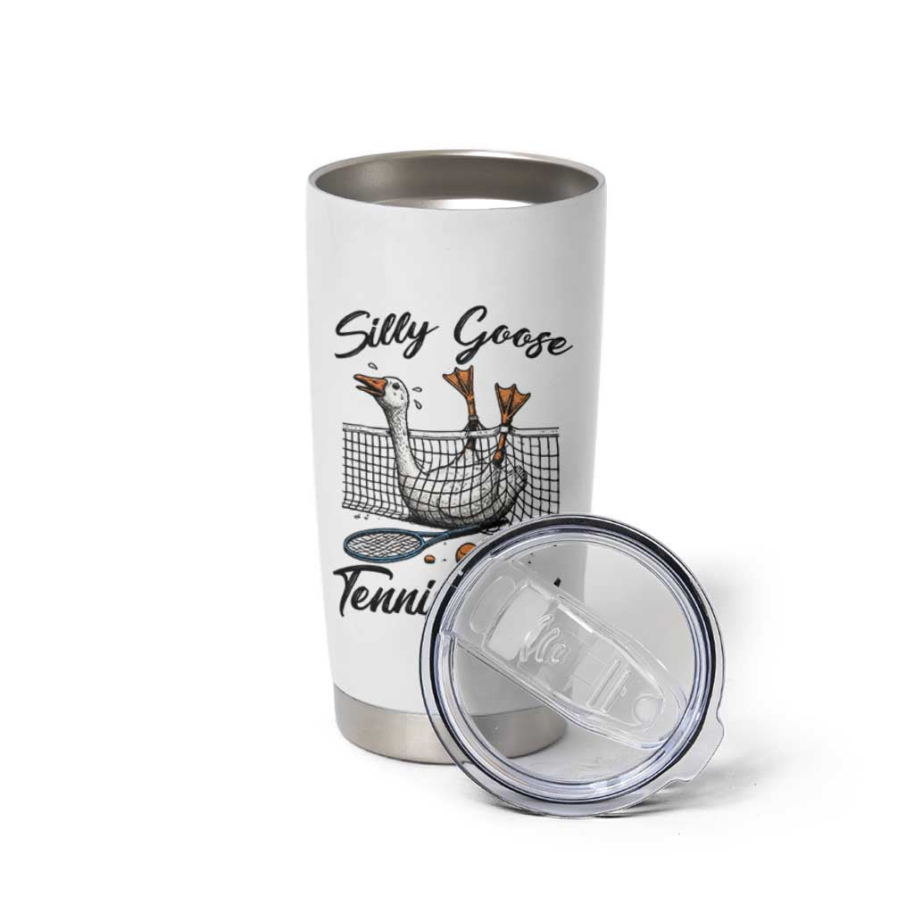 Funny Silly Goose Tennis Club Tumbler Cup Tennis Lover Gift - Wonder Print Shop