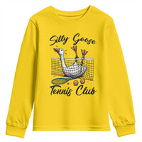 Funny Silly Goose Tennis Club Youth Sweatshirt Tennis Lover Gift - Wonder Print Shop
