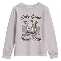 Funny Silly Goose Tennis Club Youth Sweatshirt Tennis Lover Gift - Wonder Print Shop