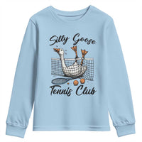 Funny Silly Goose Tennis Club Youth Sweatshirt Tennis Lover Gift - Wonder Print Shop