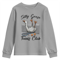 Funny Silly Goose Tennis Club Youth Sweatshirt Tennis Lover Gift - Wonder Print Shop