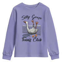 Funny Silly Goose Tennis Club Youth Sweatshirt Tennis Lover Gift - Wonder Print Shop