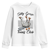 Funny Silly Goose Tennis Club Youth Sweatshirt Tennis Lover Gift - Wonder Print Shop