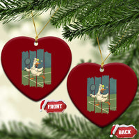 Silly Goose Playing Tennis Ceramic Ornament Funny Bird Getting Hit By Ball - Wonder Print Shop