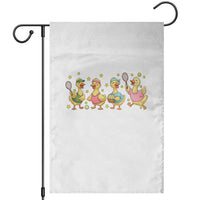 Funny Duck Playing Tennis Garden Flag Farm Animal Lover - Wonder Print Shop