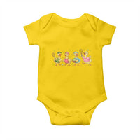 Funny Duck Playing Tennis Baby Onesie Farm Animal Lover - Wonder Print Shop